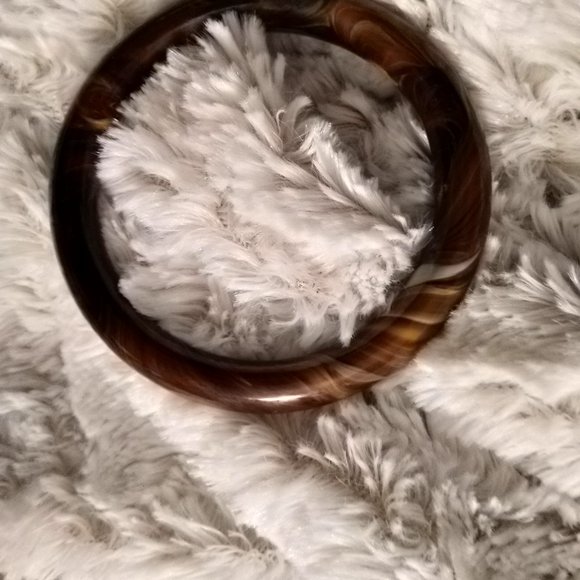 Genuine Tiger-Eye Bangle Bracelets - Picture 8 of 13